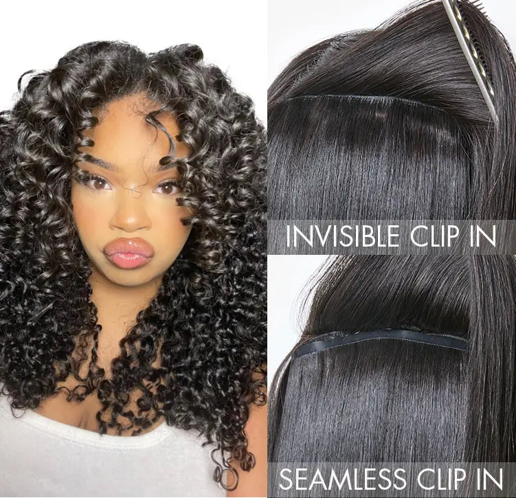 Seamless Virgin Human Hair Extensions - Various Textures