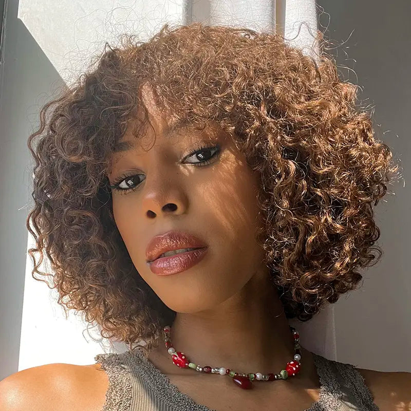 💖Ready To Go Shaggy Style Short Curly Wig.