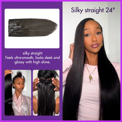Seamless Virgin Human Hair Extensions - Various Textures