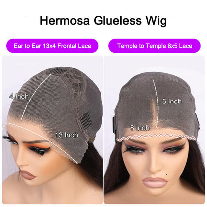 4C Curly Edges Hairline Glueless Curly Lace Front Human Hair Wig With Super Natural Hairline 220% Density