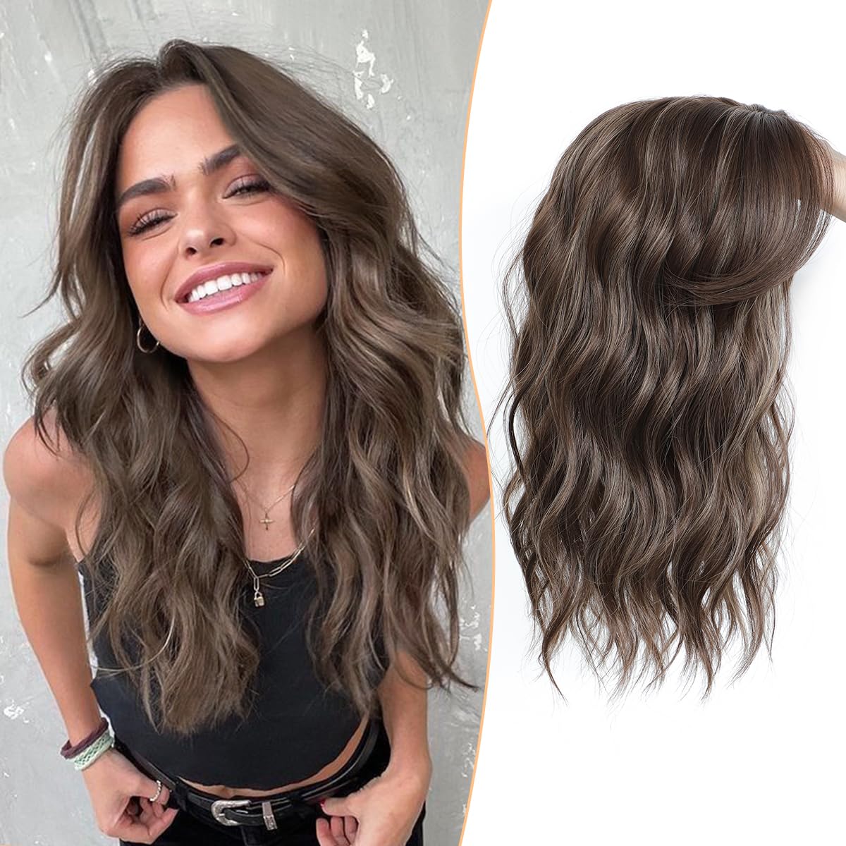 💖Último día: 60% de descuento🌷Nueva peluca de cabello ondulado, ligera y transpirable 2026