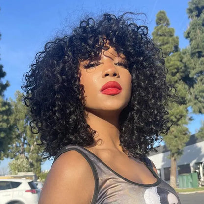 💖Ready To Go Shaggy Style Short Curly Wig.
