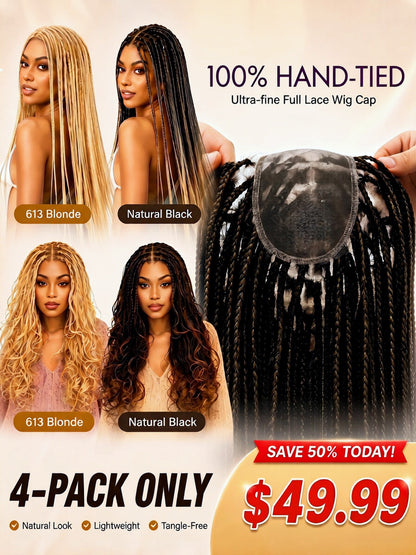 🔥Last Day: 73% Off🔥 Salon Braids HD Lace Knotless Wig ✨