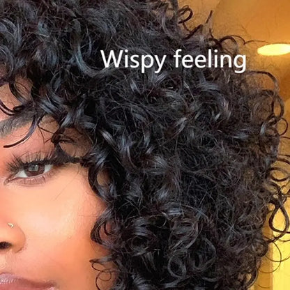 💖Ready To Go Shaggy Style Short Curly Wig.