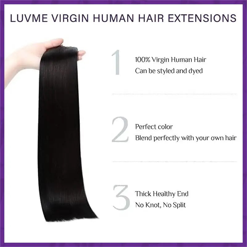 Seamless Virgin Human Hair Extensions - Various Textures