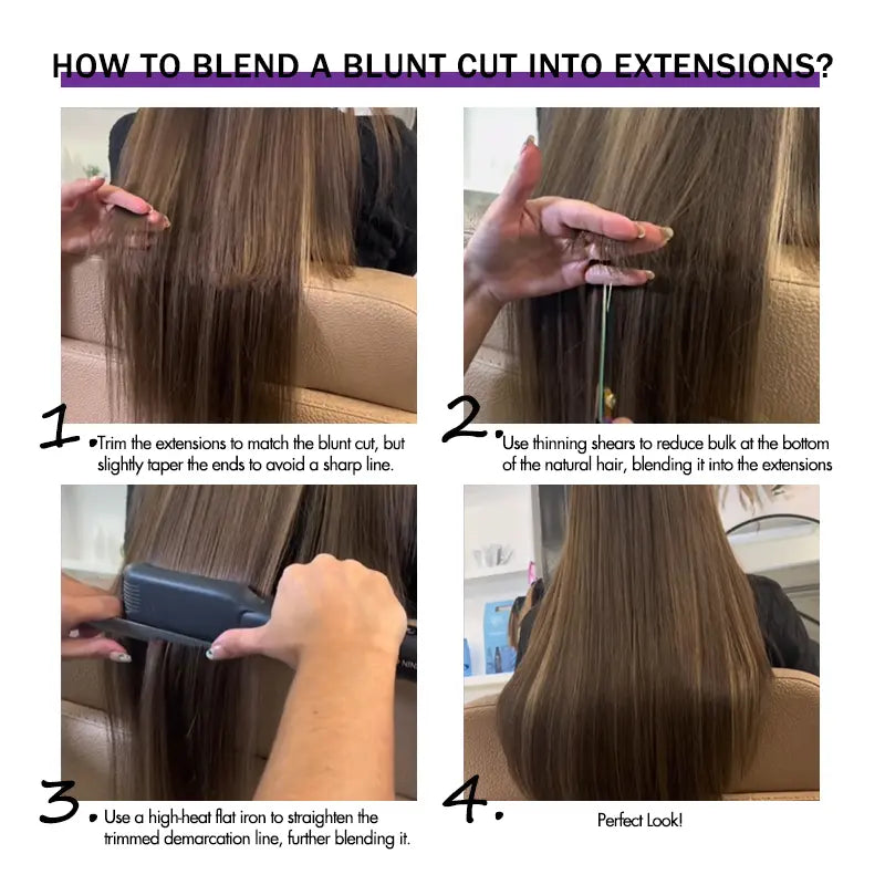 Seamless Virgin Human Hair Extensions - Various Textures